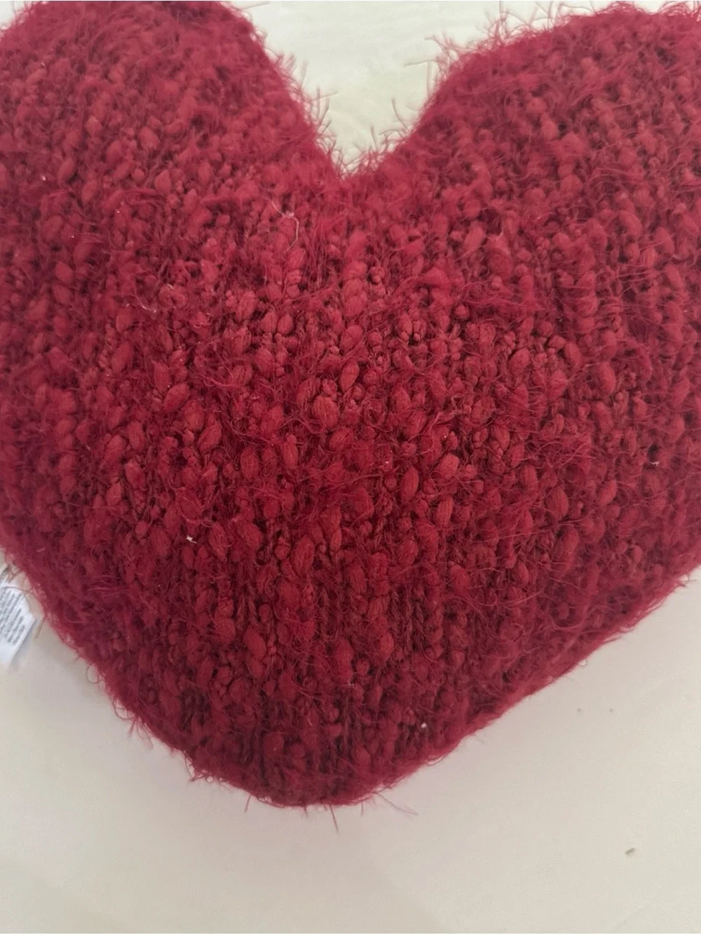 DEMDACO Giving Collection Giving Heart Weighted Pillow Red Knit Soft